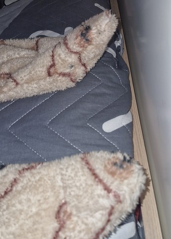 Kürklü Ayı Desenli Bebek Tulumu - Görsel 5