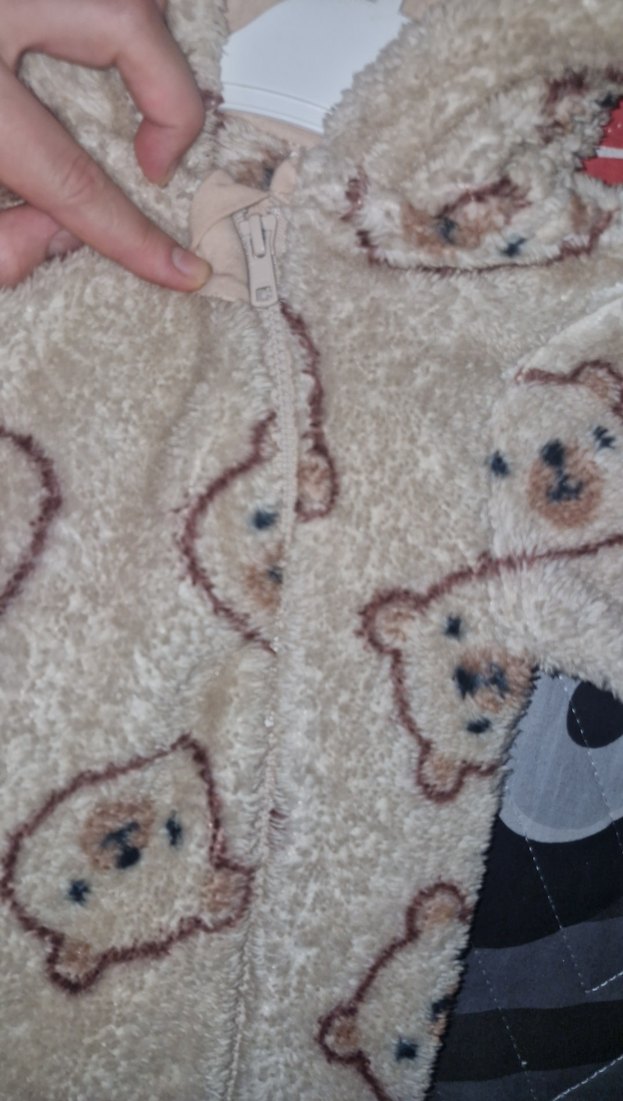 Kürklü Ayı Desenli Bebek Tulumu - Görsel 3