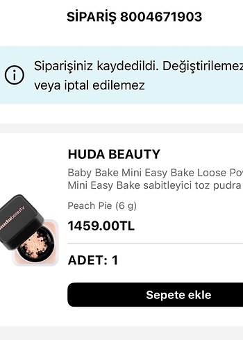 Hudabeauty mini pudra(peach pie) - Görsel 4