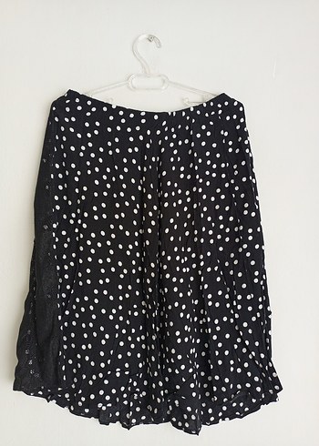 Siyah Puantiyeli Mini Hamile Etek - Görsel 5