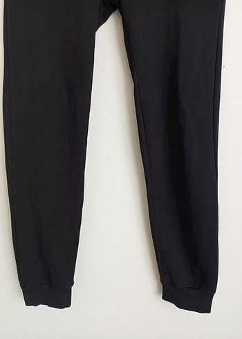 Fermuarlı Siyah Erkek Pamuklu Eşofman Altı - Görsel 3