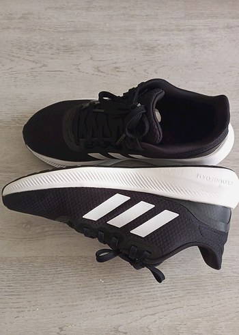 Siyah Bağcıklı Erkek Koşu Ayakkabısı - Görsel 6