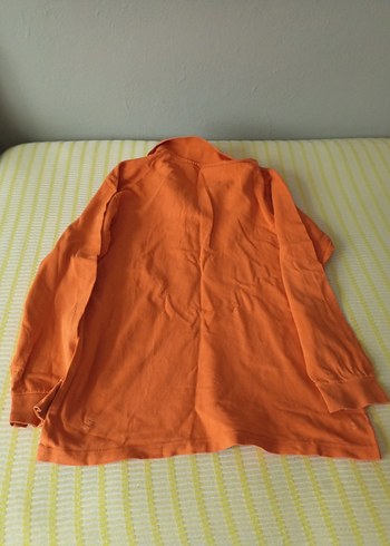 Turuncu Uzun Kollu Erkek Polo Tişört - Görsel 5