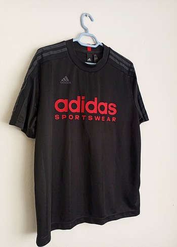 Orijinal Adidas Siyah Erkek Spor Tişörtü - Görsel 6