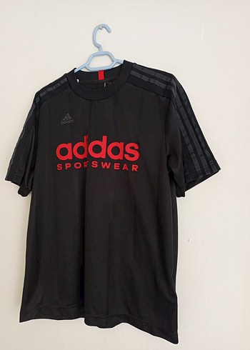 Orijinal Adidas Siyah Erkek Spor Tişörtü - Görsel 2