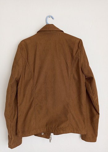 Pull&Bear Erkek Süet Biker Ceket - Görsel 7