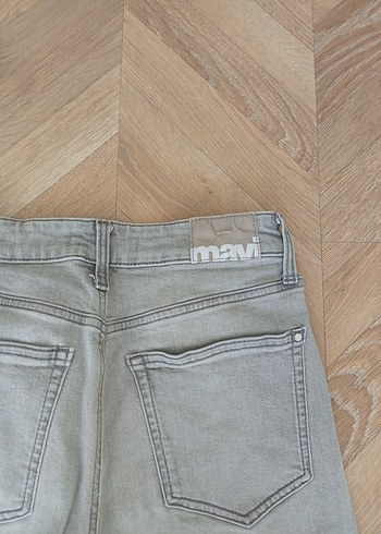 Gri Regular Fit Midi Kadın Denim Pantolon - Görsel 4