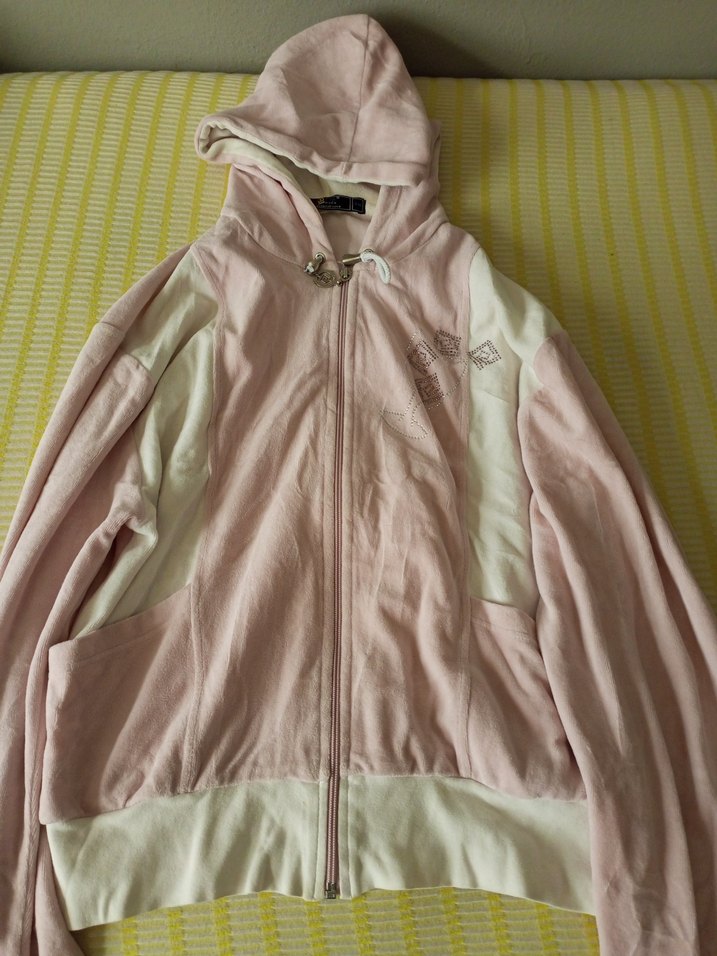 Pembe Kapüşonlu Fermuarlı Kadın Ceket - Görsel 2