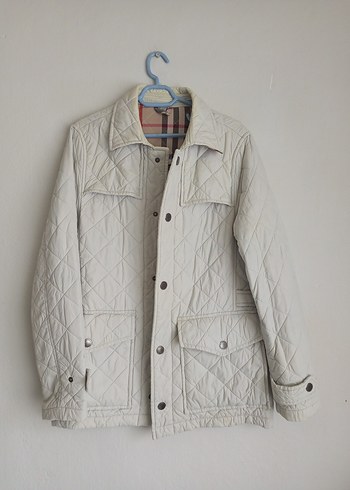 Orijinal Burberry Kapitone Mont - Görsel 5