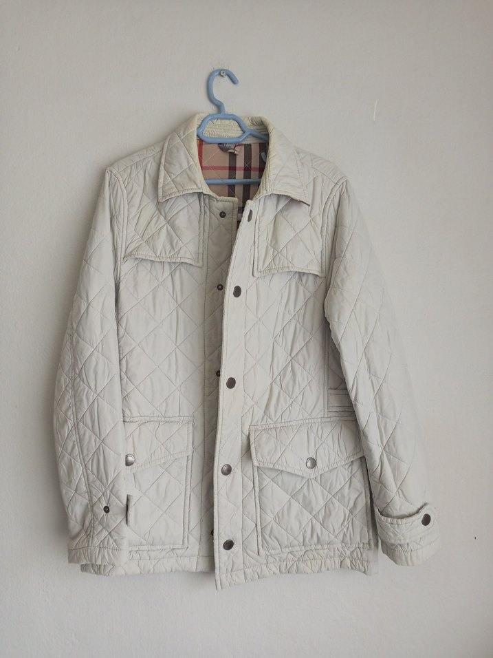 Orijinal Burberry Kapitone Mont - Görsel 5