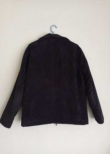 Erkek Siyah Fermuarlı Kadife Mont - Görsel 7