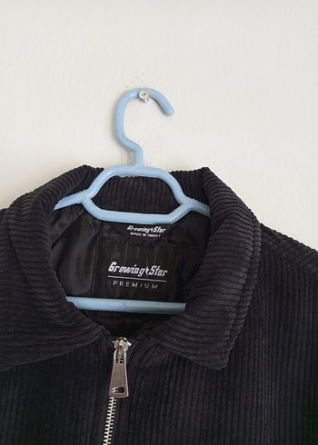 Erkek Siyah Fermuarlı Kadife Mont - Görsel 4