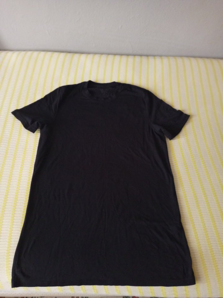 Erkek Siyah Kısa Kollu Basic Tişört - Görsel 2