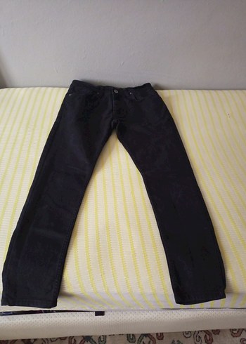 Erkek Siyah Regular Fit Denim Pantolon - Görsel 4