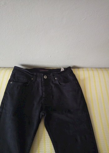 Erkek Siyah Regular Fit Denim Pantolon - Görsel 2