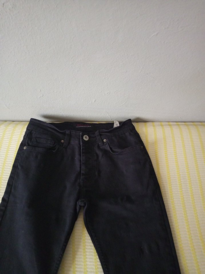 Erkek Siyah Regular Fit Denim Pantolon - Görsel 2
