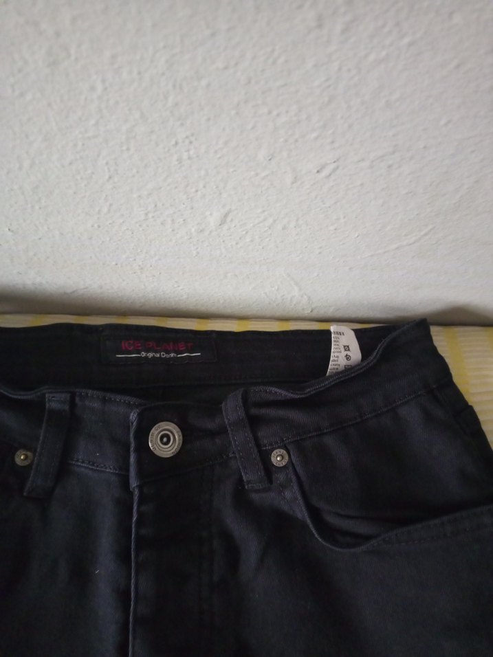 Erkek Siyah Regular Fit Denim Pantolon - Görsel 3
