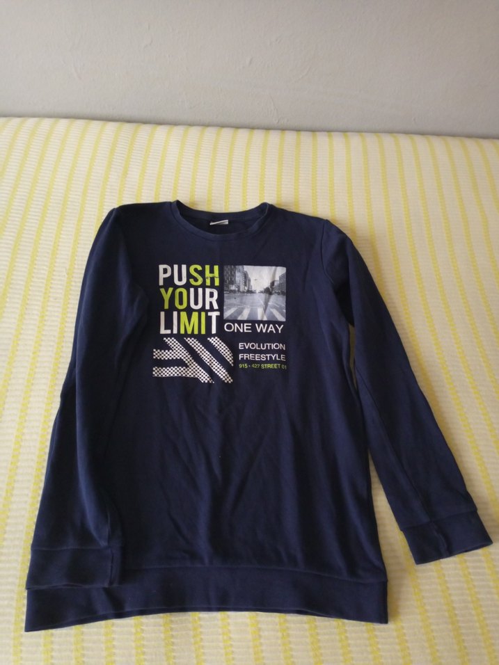 Erkek Çocuk Lacivert Baskılı Sweatshirt - Görsel 2