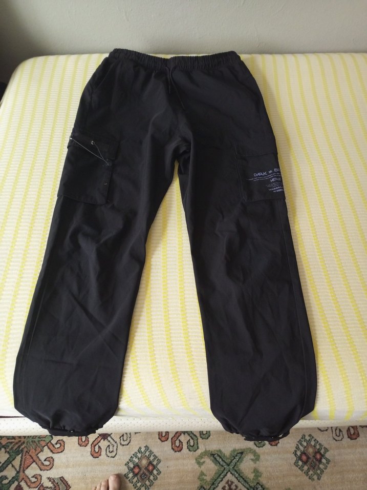 Erkek Paraşüt Bilekleri Lastikli Rahat Pantolon - Görsel 4