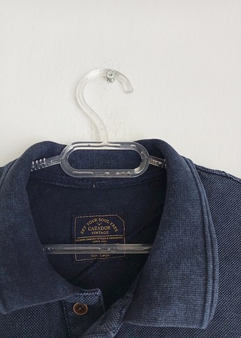 Orijinal Cazador Erkek Lacivert Pamuklu Polo Tişört - Görsel 3