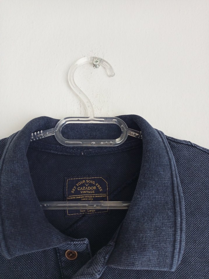 Orijinal Cazador Erkek Lacivert Pamuklu Polo Tişört - Görsel 3