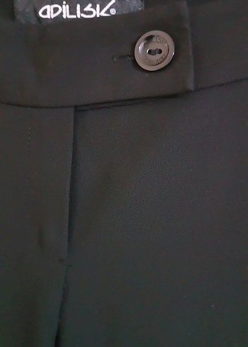 Siyah Kadın Kumaş Şort - Görsel 3