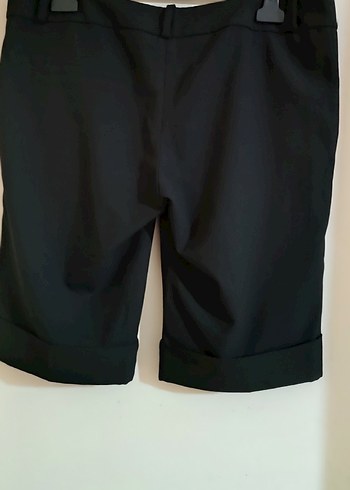 Siyah Kadın Kumaş Şort - Görsel 4