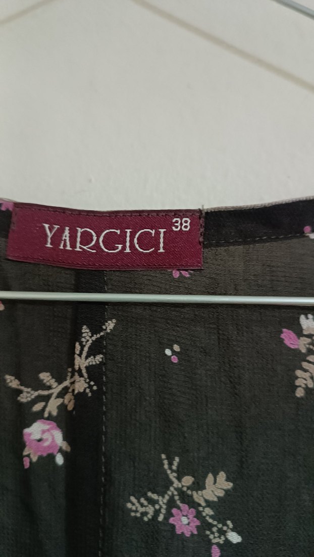 Nakışlı Bohem Kahverengi Çiçekli Uzun Kadın Elbisesi - Görsel 3