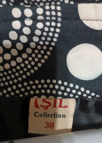 Puantiyeli Siyah Midi  Etek - Görsel 8