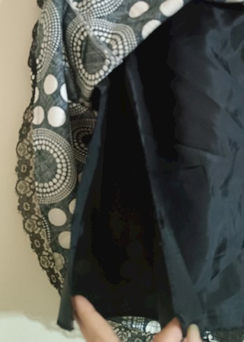 Puantiyeli Siyah Midi  Etek - Görsel 7