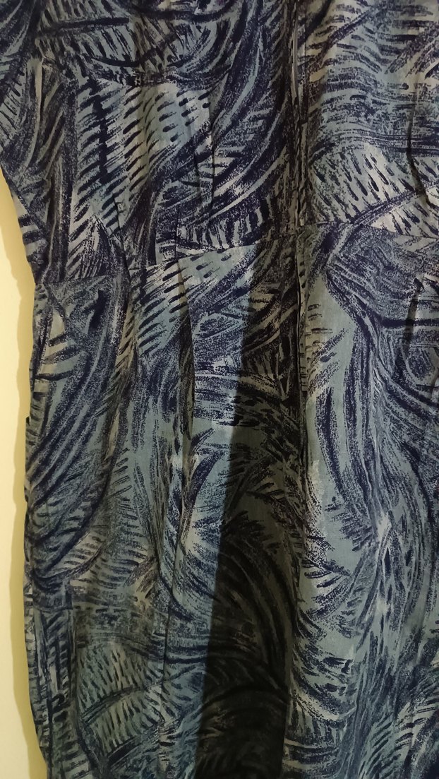 Lacivert Desenli Elbise - Görsel 3