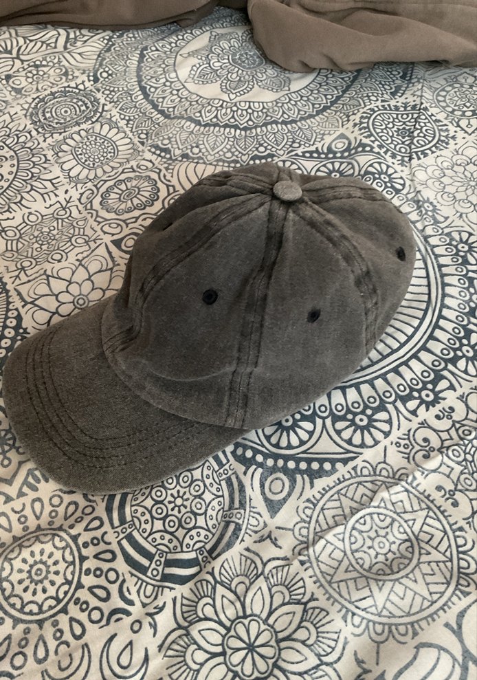 Bershka Model Vintage Gri Kadın Sokak Style Şapka - Görsel 2