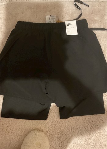 Siyah Nike Kadın Mini Spor Şort - Görsel 2