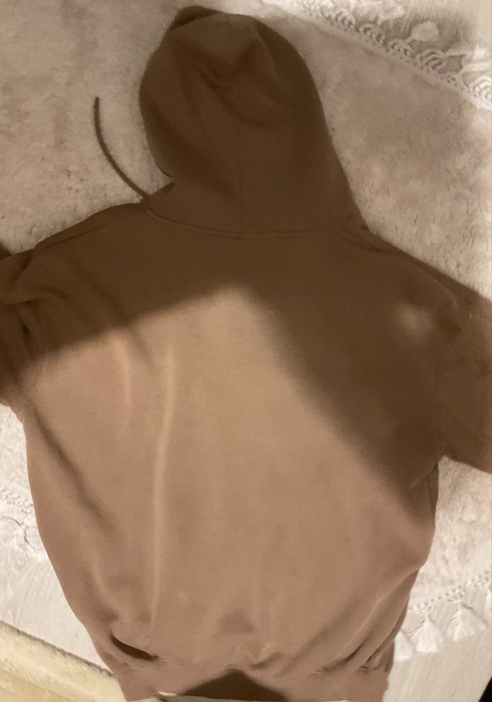 Y2k Oldschool Kahverengi Fermuarlı Kapüşonlu Sweatshirt - Görsel 3