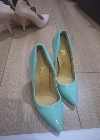 Mavi Rugan Stiletto Kadın Ayakkabı