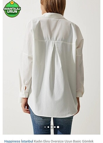 s Beden beyaz Renk Basic oversize gömlek