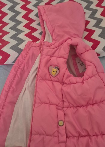 kız çocuk kapüşonlu fermuarlı yelek 
6 yaşa kadar kullanılır - Görsel 3