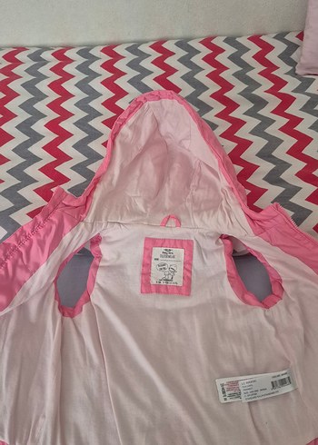 kız çocuk kapüşonlu fermuarlı yelek 
6 yaşa kadar kullanılır - Görsel 2