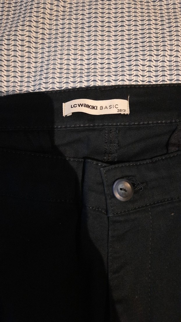 LCW Erkek Koyu Lacivert Keten Pantolon - Görsel 2