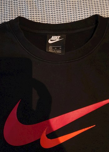 Nike Orijinal Siyah Erkek Sweatshirt Geniş Kalıp - Görsel 3