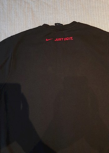 Nike Orijinal Siyah Erkek Sweatshirt Geniş Kalıp - Görsel 4
