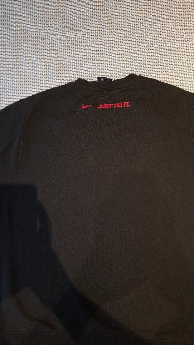 Nike Orijinal Siyah Erkek Sweatshirt Geniş Kalıp - Görsel 4