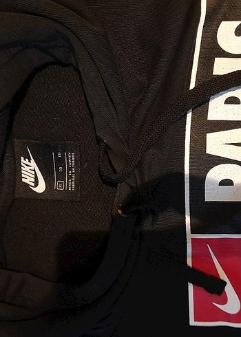 Nike Orijinal Siyah Kapüşonlu Erkek Sweatshirt Geniş Kalıp - Görsel 2