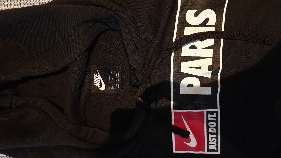 Nike Orijinal Siyah Kapüşonlu Erkek Sweatshirt Geniş Kalıp - Görsel 2