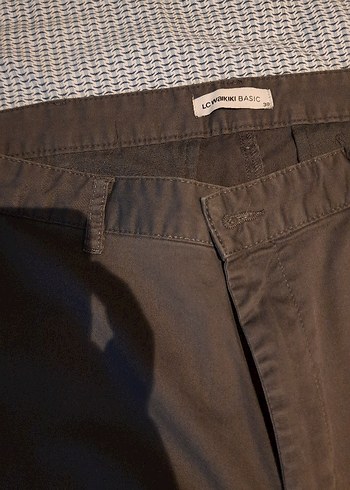 LCW Erkek Füme Gri Keten Pantolon - Görsel 2