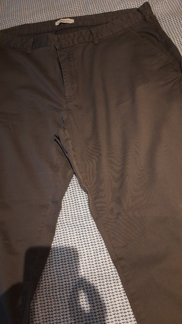 LCW Erkek Füme Gri Keten Pantolon - Görsel 3