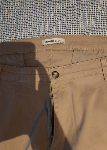 LCW Erkek Koyu Bej Keten Pantolon - Görsel 2