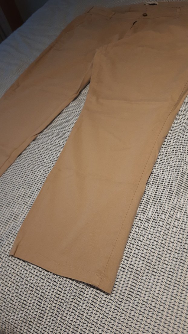 LCW Erkek Koyu Bej Keten Pantolon - Görsel 4