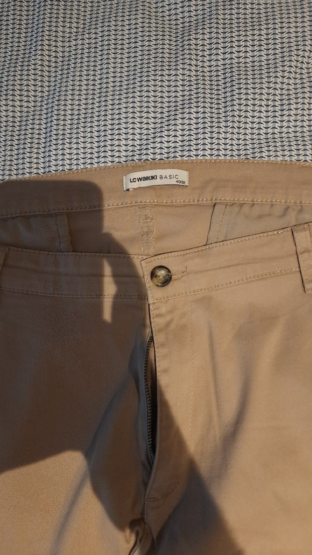 LCW Erkek Koyu Bej Keten Pantolon - Görsel 2