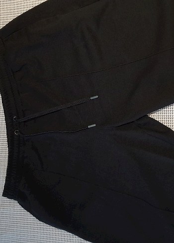 Erkek Siyah Fermuarlı Bol Kesim Eşofman Altı - Görsel 2